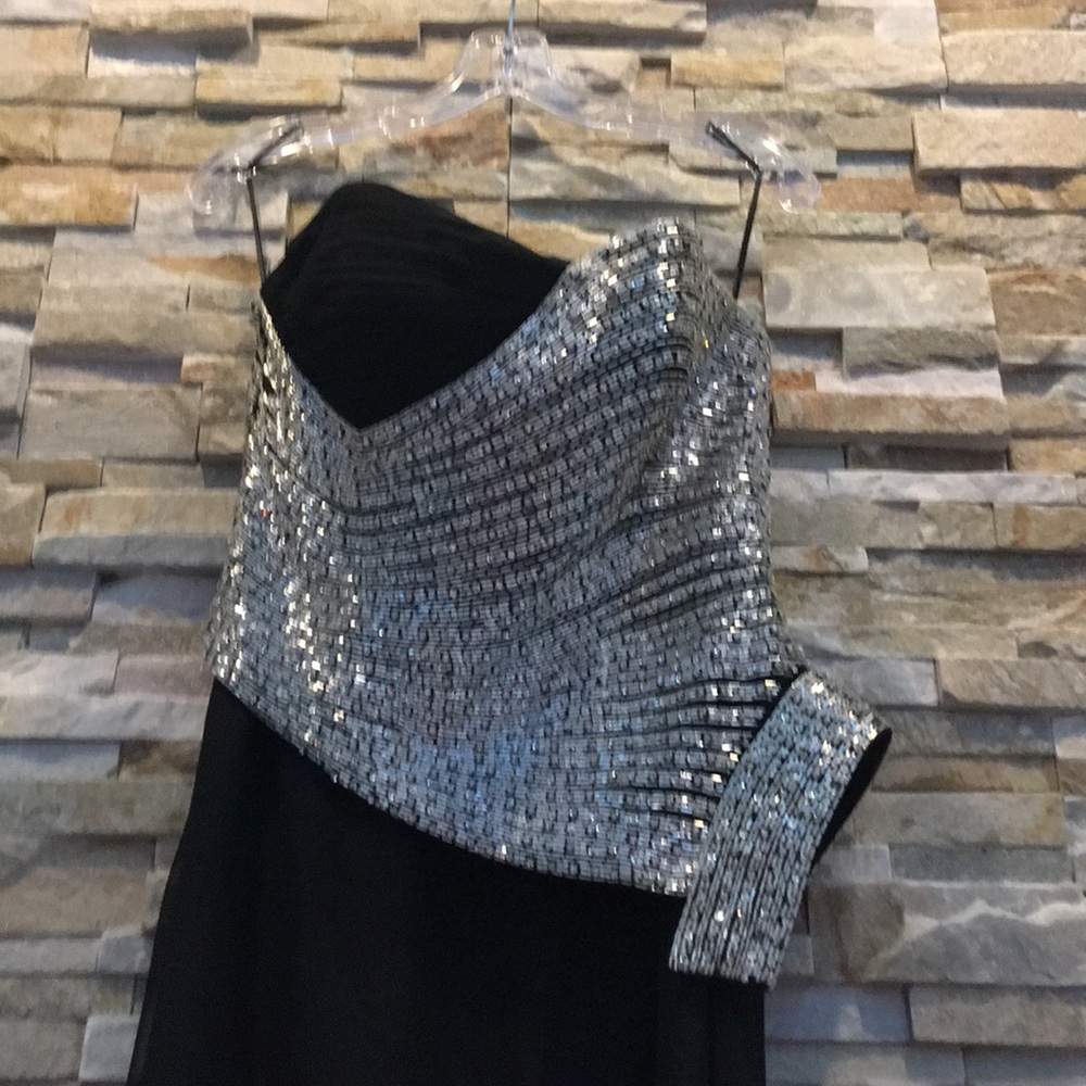 women’s beaded bodice gown